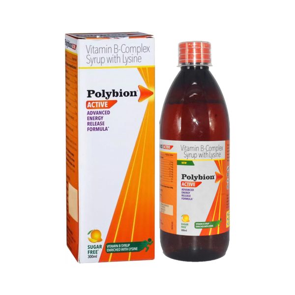 Polybion Active Syrup Sugar Free, 300ml