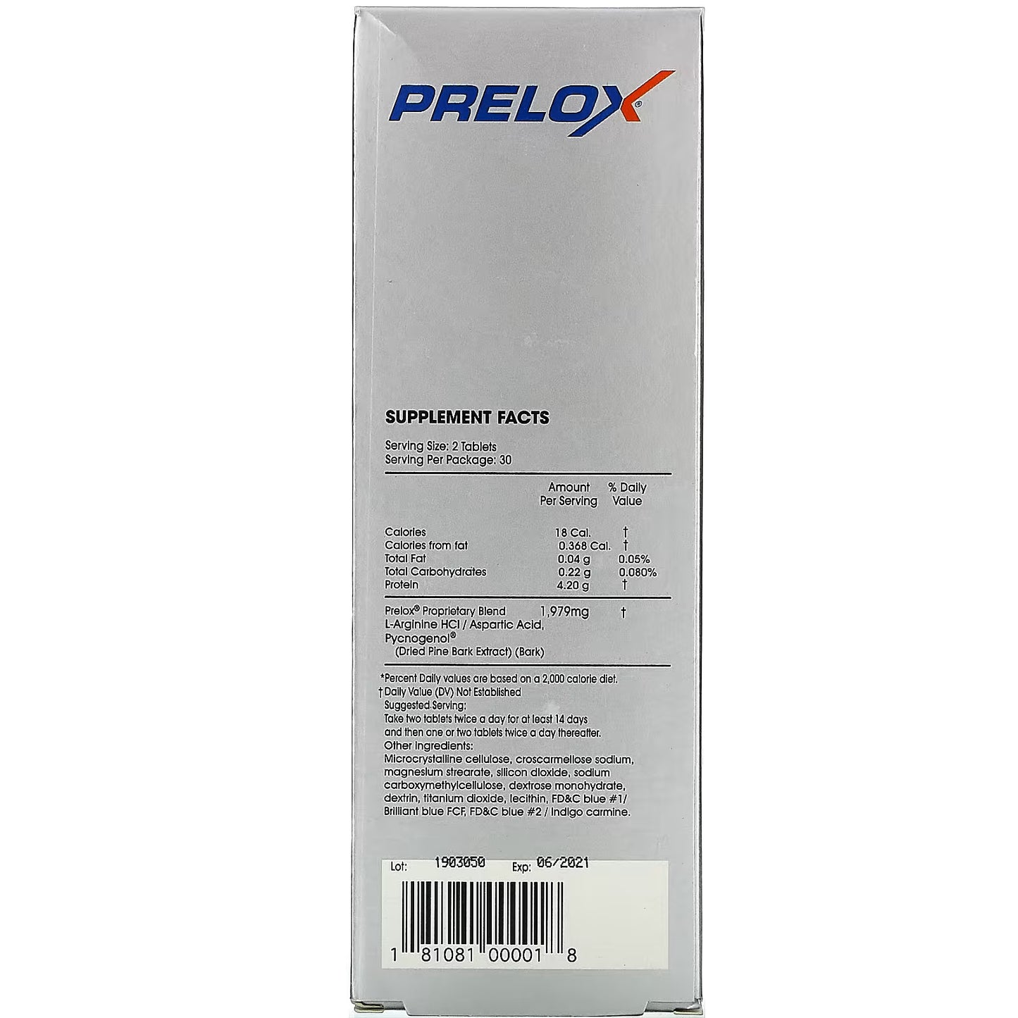 Prelox Male Food Supplement, 60 Tablets