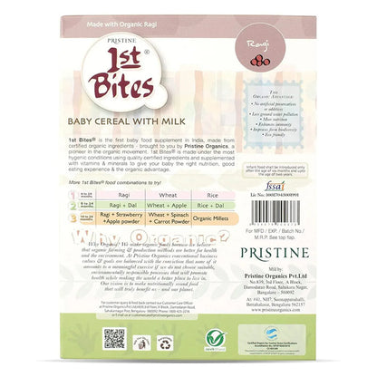 Pristine 1st Bites Organic Rice Baby Cereal, 400gm (No Added Sugar)