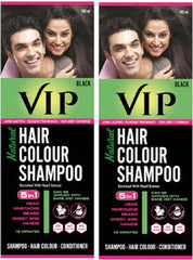 Vip Natural Hair Color Black Shampoo, 20ml
