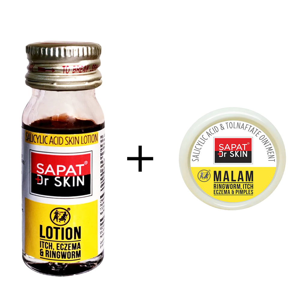 Sapat Lotion Dr Skin, 12ml and Sapat Dr Skin Multi-Plus Ointment, 14gm combo
