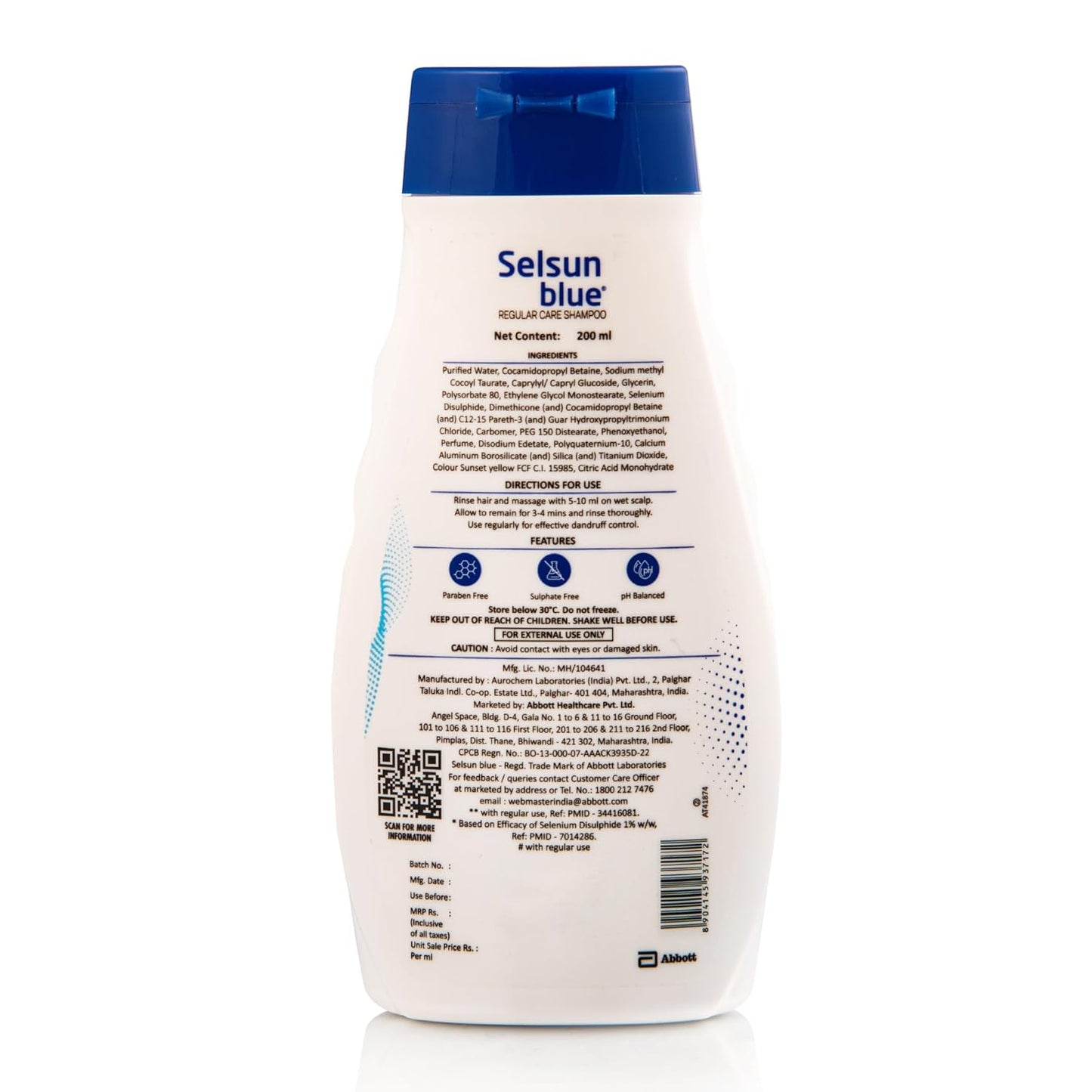Selsun Blue Regular Care Shampoo, 200ml