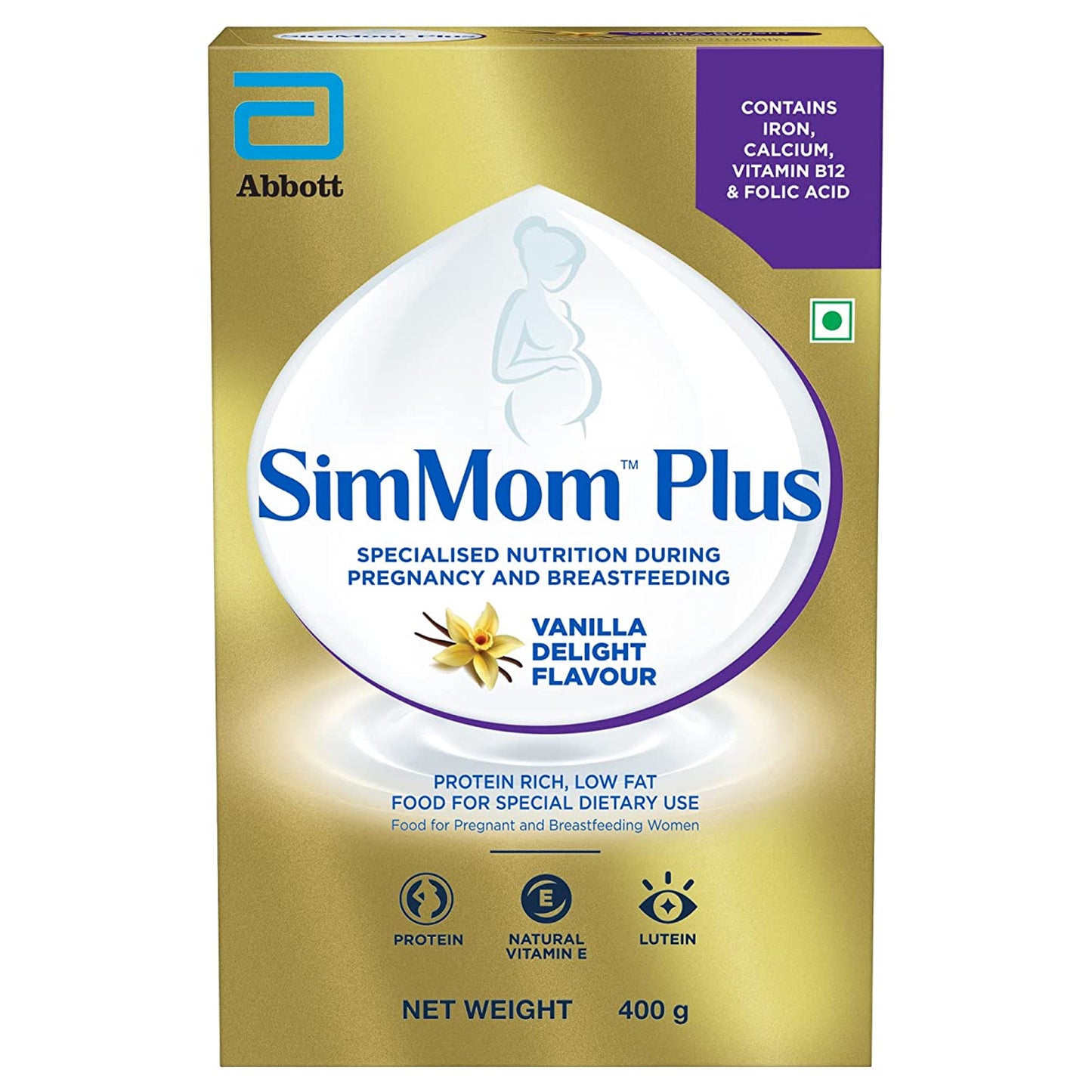 SimMom Plus 香草味补充装，400 克