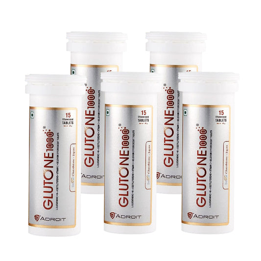 Skin Glow Glutone 1000，15 片，每包 5 片