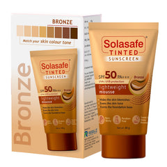 Solasafe Tinted Sunscreen SPF 50 PA+++ Bronze, 50gm
