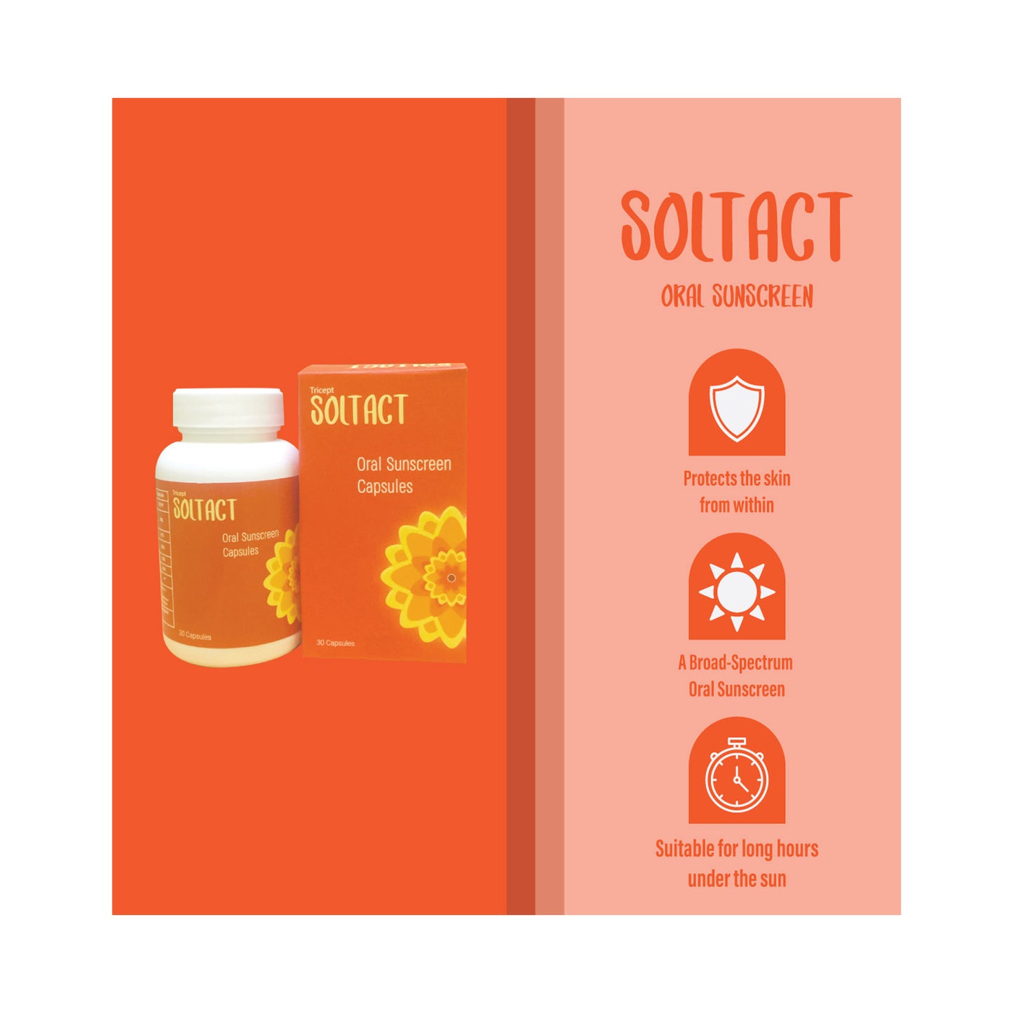 Soltact Oral Sunscreen Capsules, 30s