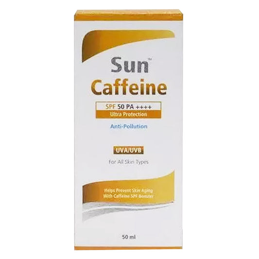 Sun Caffeine Sunscreen Spf 50 PA++++, 50ml