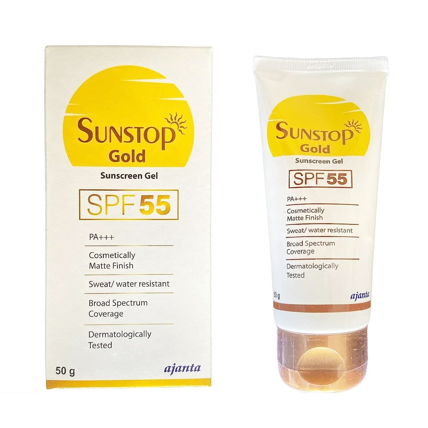 Sunstop Gold Sunscreen Gel SPF 55 PA+++, 50gm
