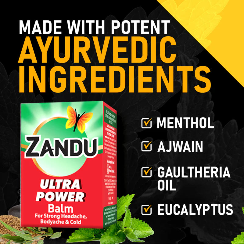 Zandu Ultra Power Balm (red), 4ml