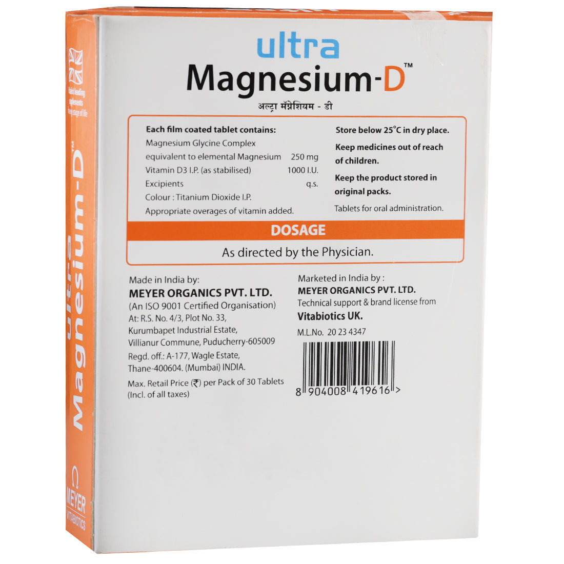 Ultra Magnesium D Tab