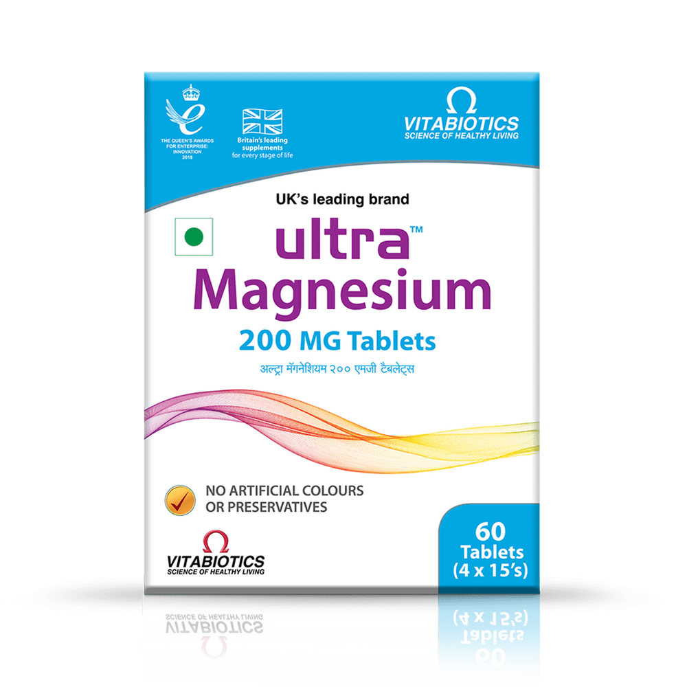 Ultra Magnesium 200mg Tablet | Mineral Support Tablet Gluten Free