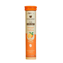 Upakarma Pure Shilajit Effervescent Orange Flavour, 20 Tablets