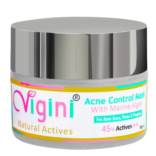 Vigini 45% Actives Anti Acne Oil Control Clay Face Pack Mask, 50gm