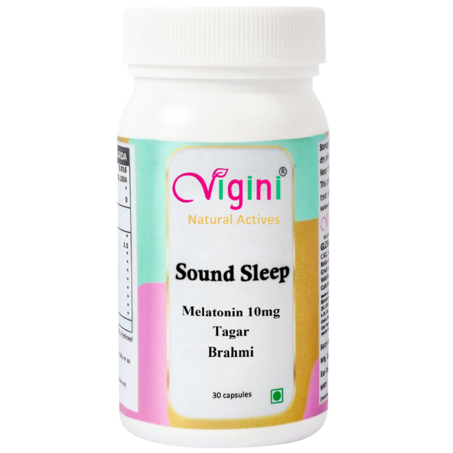 Vigini 褪黑激素 10 毫克促进健康睡眠周期的睡眠胶囊，30 粒