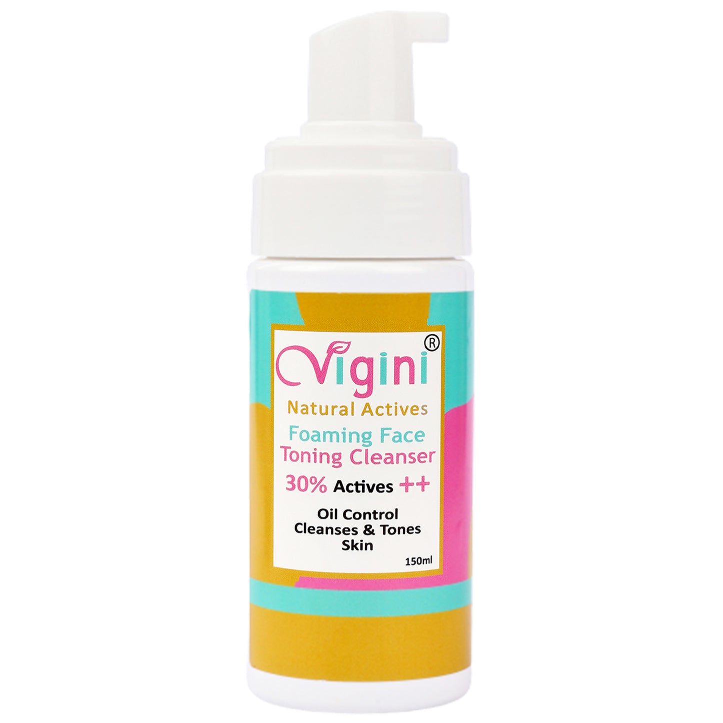 Vigini 30% Actives Anti Acne Oil Control Foaming Toner Face Wash, 150ml