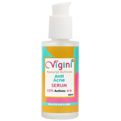 Vigini 15% Actives Anti Acne Oily Skin Pimple Removal Face Serum, 30ml