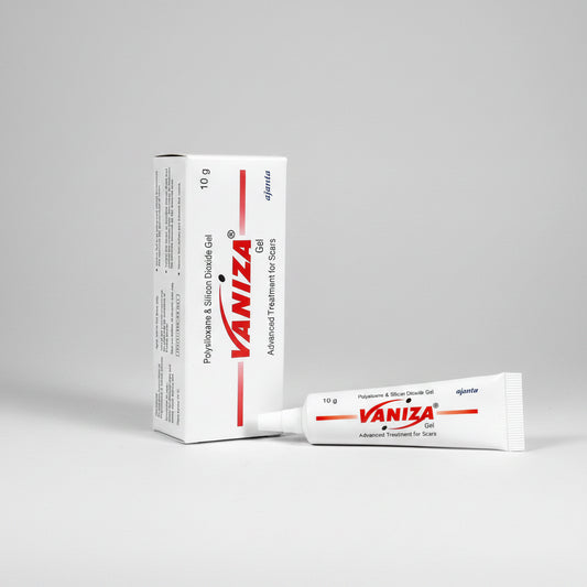Vaniza gel packaging on a white background