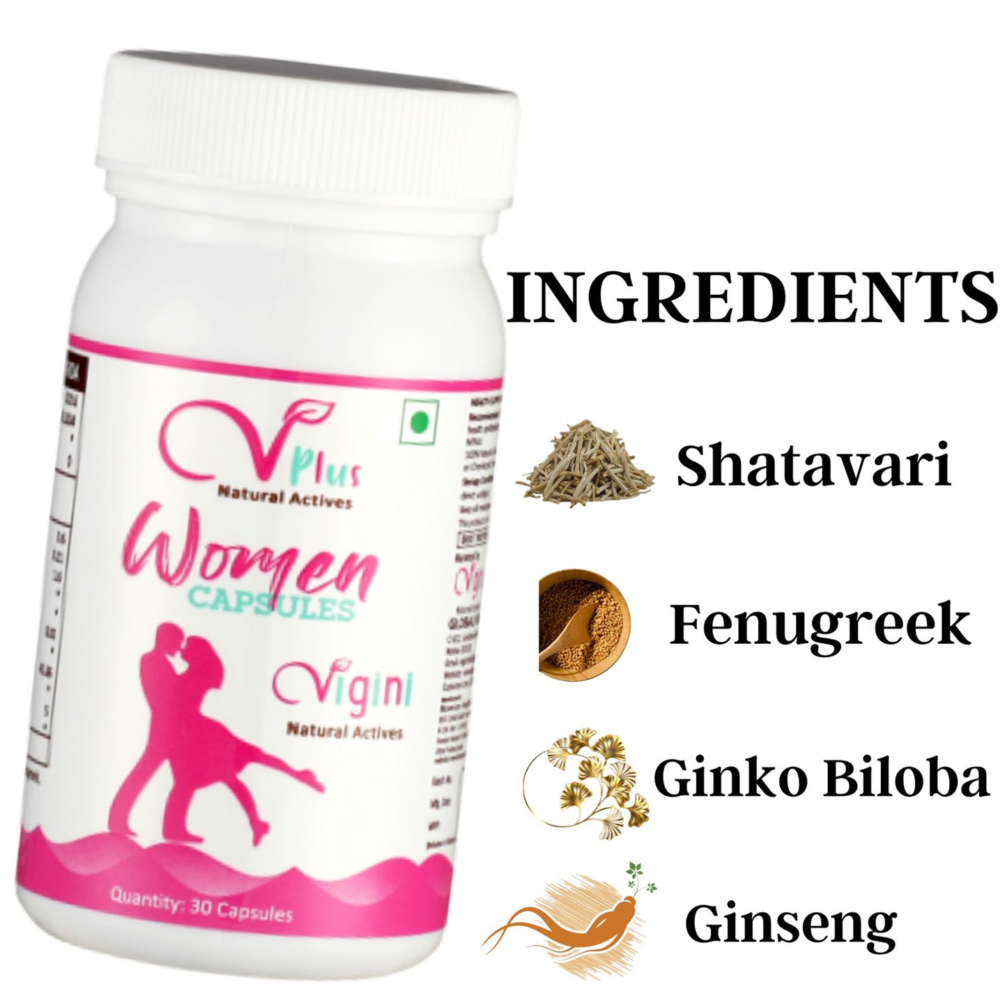 Vigini Sexual Power Libido Booster Capsules Women, 30 Capsules