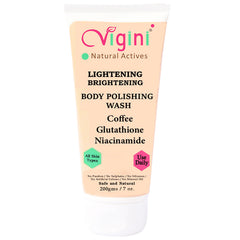 Vigini Skin Whitening D Tan Body Polishing Scrub, 200gm