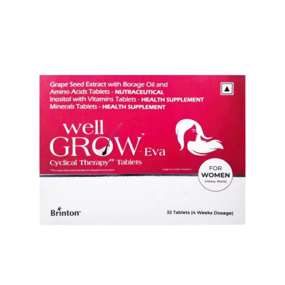 Wellgrow Eva Hair Growth Tablets for Women, 32s