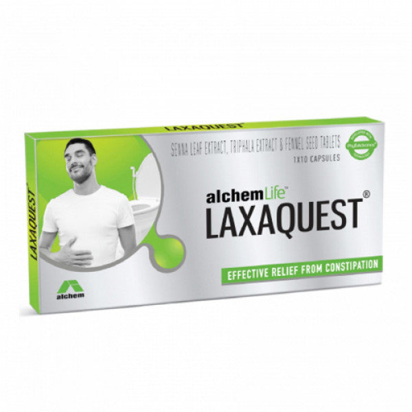 AlchemLife LaxaQuest Natural Effective Relief from Constipation, 10 Capsules