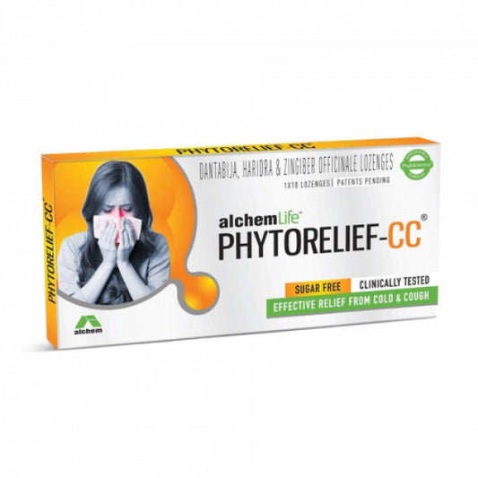 AlchemLife PhytoRelief CC - Natural Immunity Booster Fights Viral, Cough & Cold, 10 Lozenges