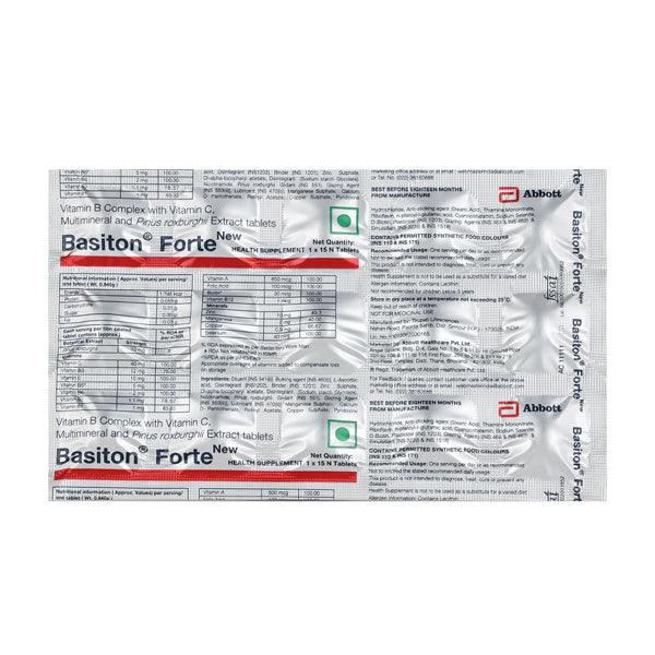 Basiton Forte New, 15 Tablets