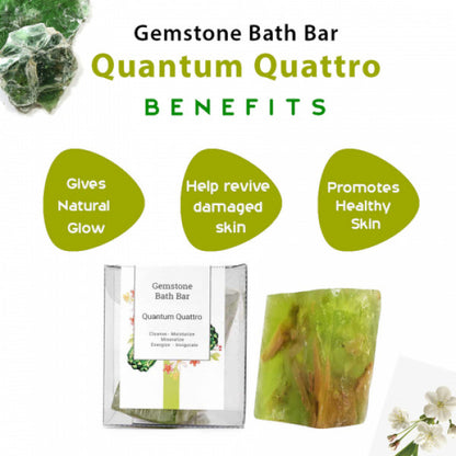 Seer Secrets Quantum Quattro Gemstone Bath Bar, 160gm