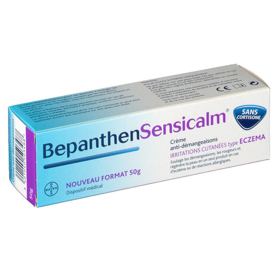 Bepanthen Sensicalm cream packaging on a white background