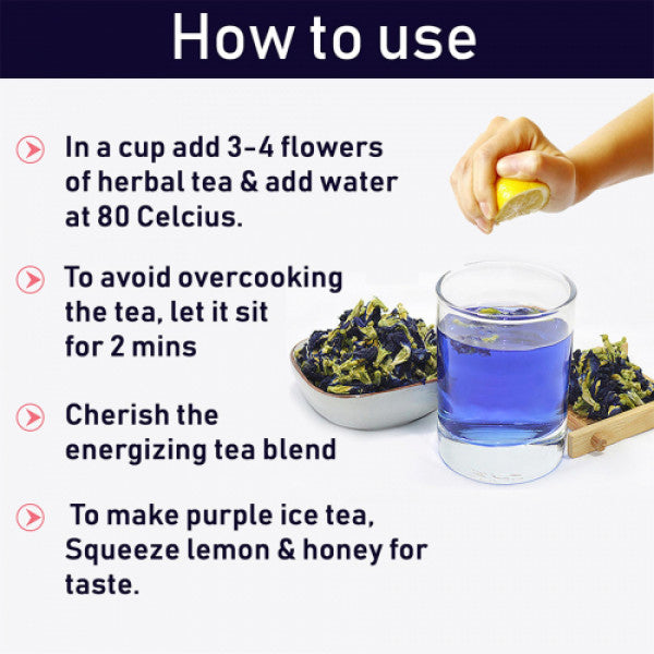 Seer Secrets Blue Pea Tisane Herbal Tea, 20gm