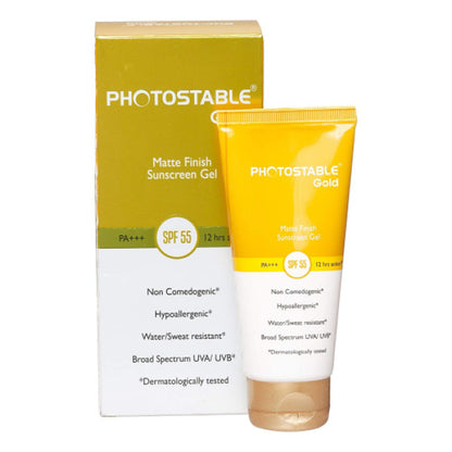 Photostable Gold Sunscreen Gel, 50gm