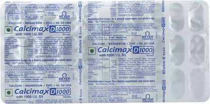 Calcimax D 1000mg, 30 Tablets