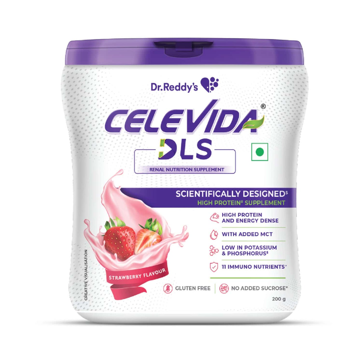 Celevida DLS Powder Strawberry Flavour, 200gm