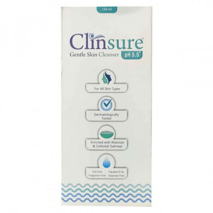 Clinsure Gentle Skin Cleanser, 125ml