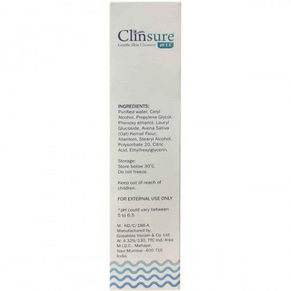 Clinsure Gentle Skin Cleanser, 125ml
