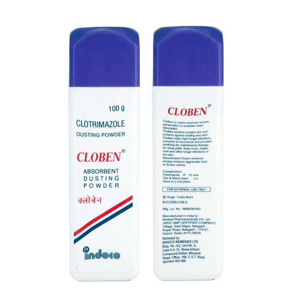 Cloben Absorbent Dusting Powder, 100gm