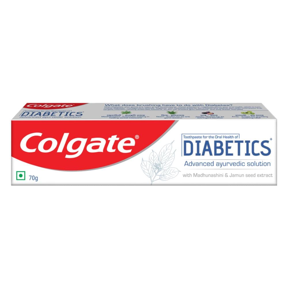 Colgate Diabetics Advanced Ayurvedic Solution Toothpaste, 70gm
