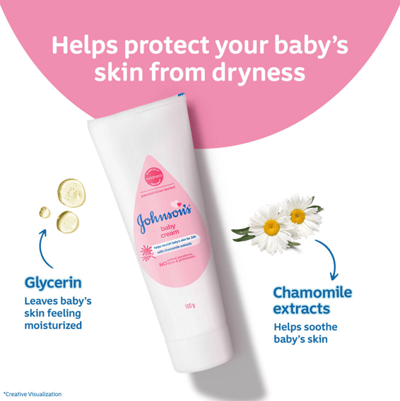 Johnsons Baby Cream, 50gm
