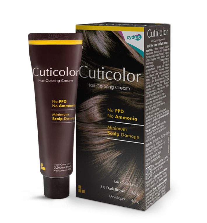 Cuticolor Hair Colour Brown, 60gm