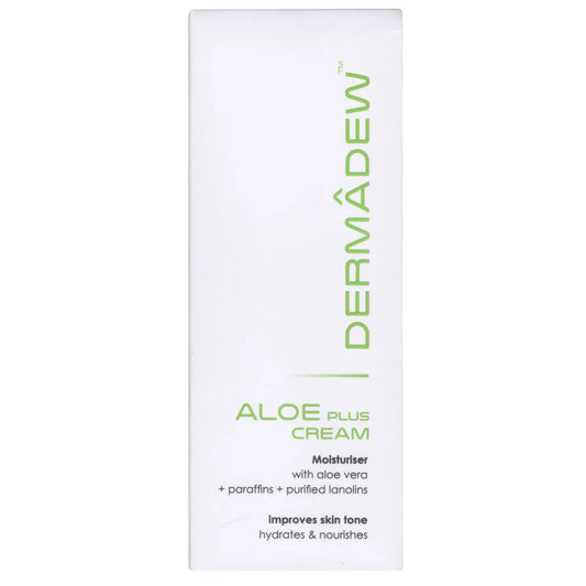 DermAdew Aloe Plus Cream packaging on a white background