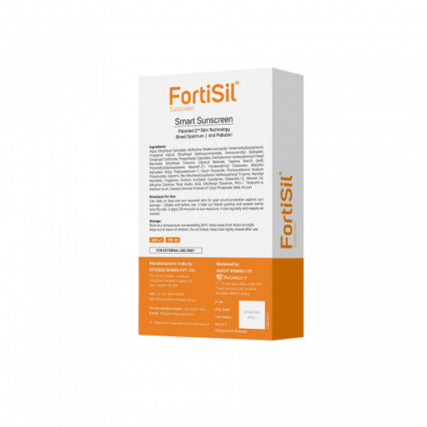 Fortisil Sunscreen SPF50+, PA+++,50gm