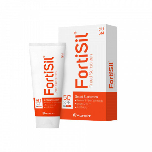 Fortisil Tinted Sunscreen SPF50+, PA+++, 50gm