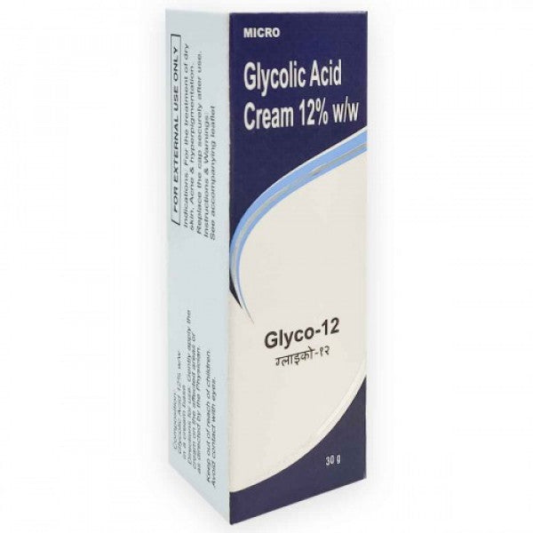 Glyco-12 Glycolic Acid Cream, 30gm