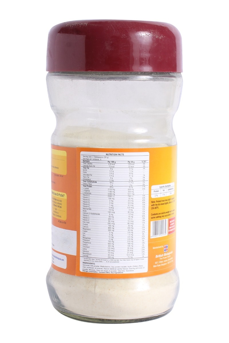 D Protin Vanilla Flavour, 200gm