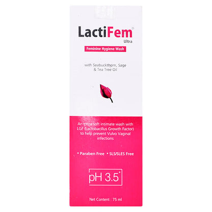 Lactifem Ultra Feminine Hygiene Wash, 75ml