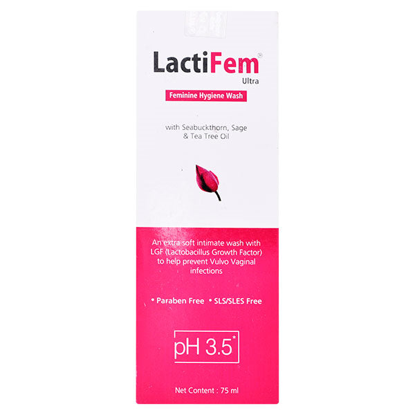 Lactifem Ultra Feminine Hygiene Wash, 75ml