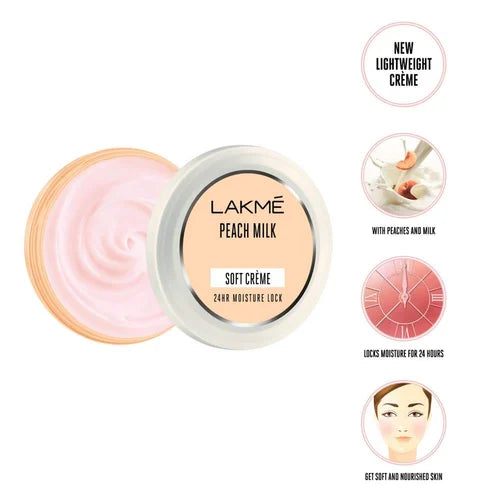 Lakme Peach Milk Soft Cream, 25gm