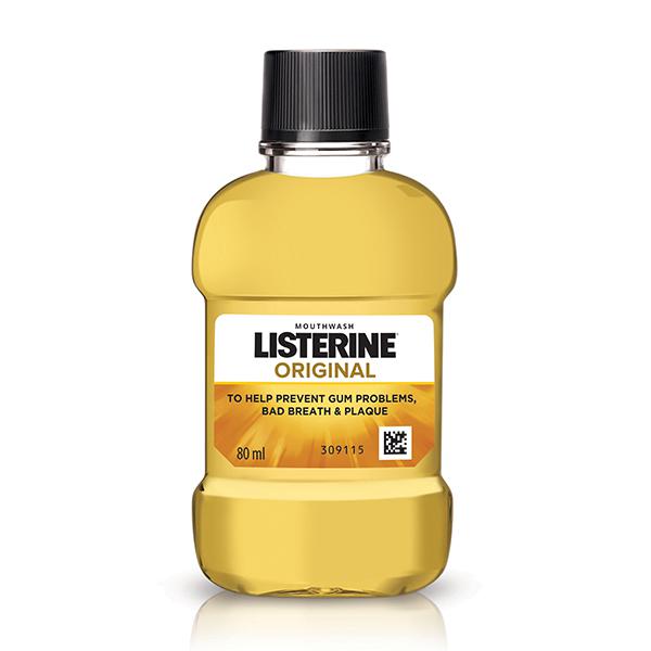 Listerine Original Mouthwash, 80ml