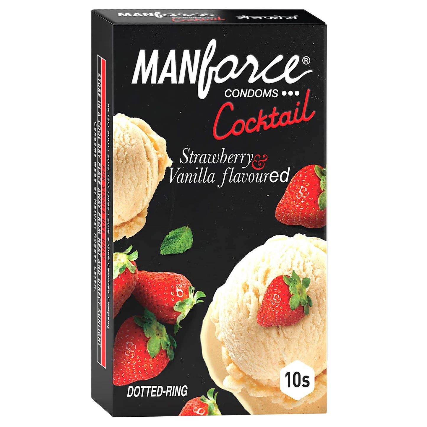 Manforce 草莓香草鸡尾酒避孕套，10 枚