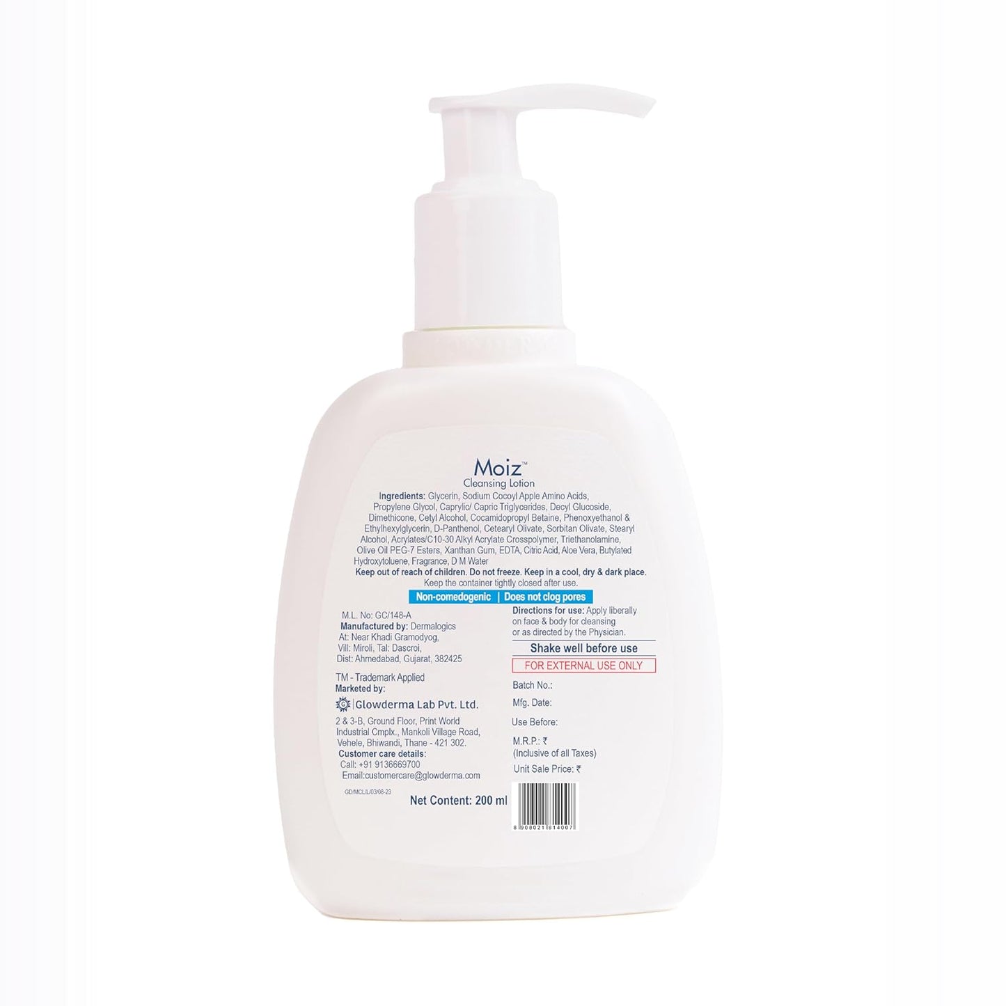 Moiz Cleansing Lotion, 200ml